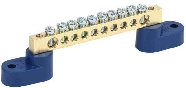 IEK Шина N ноль на двух угловых изол ШНИ-6х9-10-У2-С