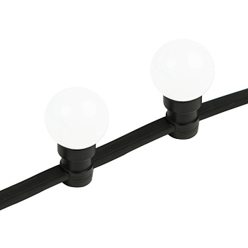 NEON-NIGHT Готовый набор: "Евро Belt Light" 2 жилы шаг 40 см, Белые LED лампы 45мм (6 LED) 331-345