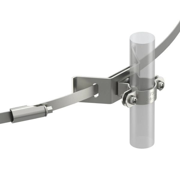 OBO Bettermann Держатель изолированного токоотвода, с хомутным креплением 5408068