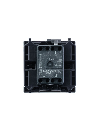 Купить ABB NIE Zenit Серебро Переключатель 1-клавишный 2 мод 2CLA220200N1301