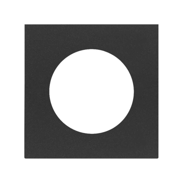 Simon 100 Черный матовый Накладка евро-американской розетки 10000047-238