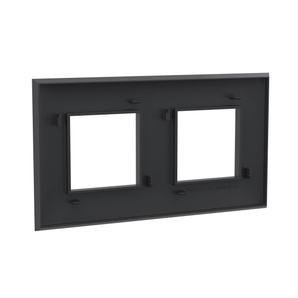 Купить DKC Рамка "Avanti", "Черный матовый", 2 поста (4 мод.)