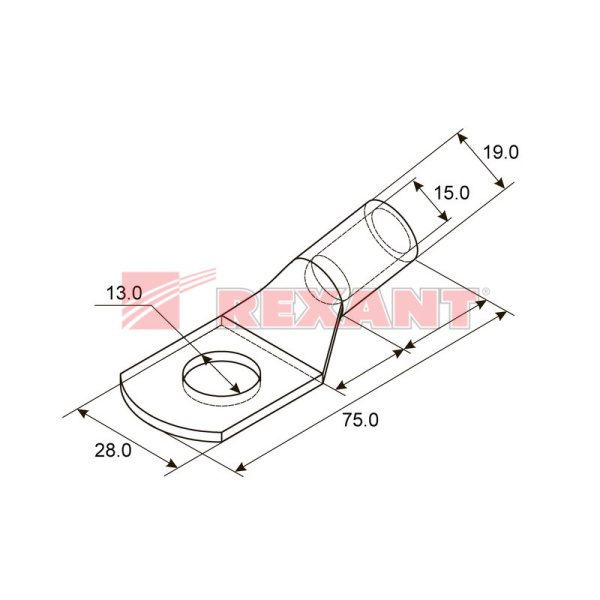 Купить Наконечник ТМЛ 95–12–15 Rexant 07-5328