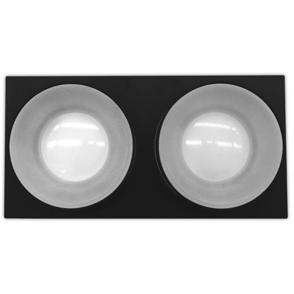 Купить Ambrella Встраиваемый точечный светильник TN319/2 SBK черный песок GU5.3 182*92*40