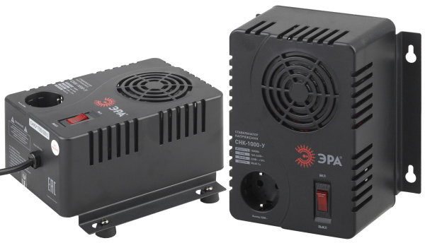 ЭРА СНК-1000-У Стабилизатор напр. компакт, универс., 160-260В/220В, 1000ВА