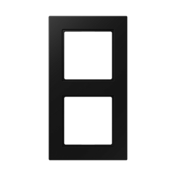 JUNG A 550 Черный матовый Рамка 2-ая A5582BFSWM