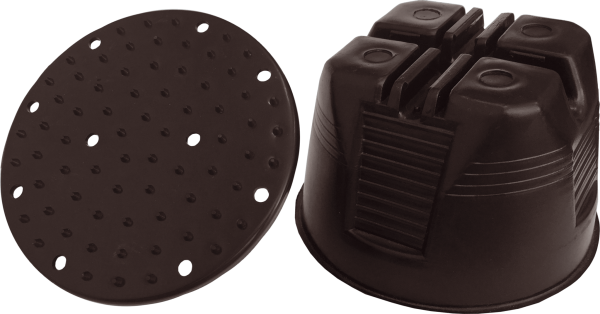 EZETEK Держатель проводника круглого 8-10 мм для плоской мембранной кровли, пластик 91052-1