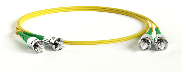 Hyperline FC-D2-9-ST/AR-ST/AR-H-10M-LSZH-YL Патч-корд волоконно-оптический (шнур) SM 9/125 (OS2), ST/APC-ST/APC, 2.0 мм, duplex, LSZH, 10 м 250730