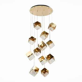 ST LUCE  SL1182.203.12 Светильник подвесной Золотистый/Прозрачный, Золотистый G9 12*5W