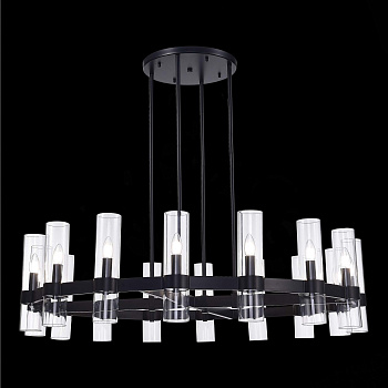 ST LUCE SL1237.403.16 Люстра подвесная Черный/Прозрачный E14 16*15W