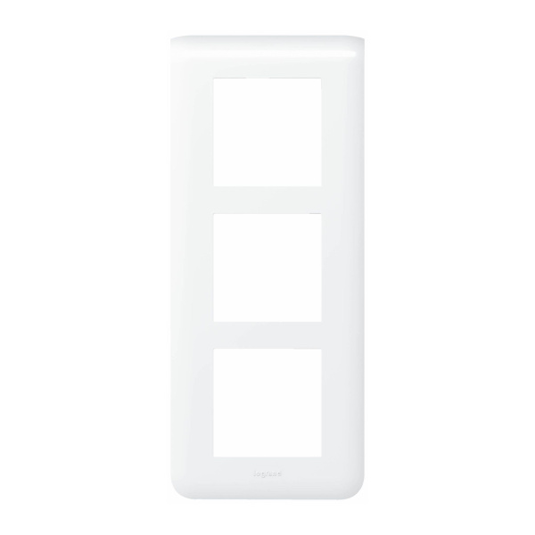 Купить Legrand Mosaiс Рамка специальная - Программа Mosaic - 3x2 модуля - 57 мм - вертикальная - белая 078856L