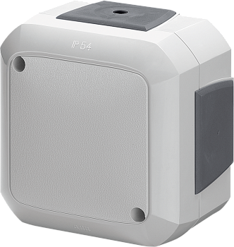 ABB Variant+ Серый Распределительная коробка с четырьмя вводами накладного монтажа, IP54 2CHN065540C4517