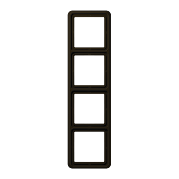 JUNG CD 500 Коричневая Рамка 4-ая CD584BR