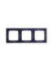 Купить ABB EPJ Levit сталь / дымчатый чёрный Рамка 3 поста 2CHH015030A6069
