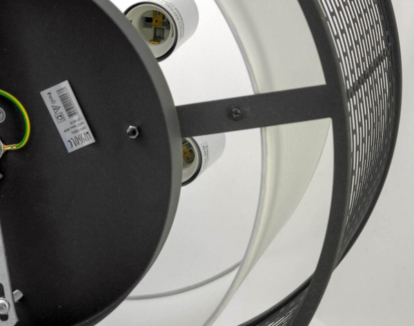 Купить Lussole LOFT Металл Черный /  Ткань Люстра E27 60W LSP-9676