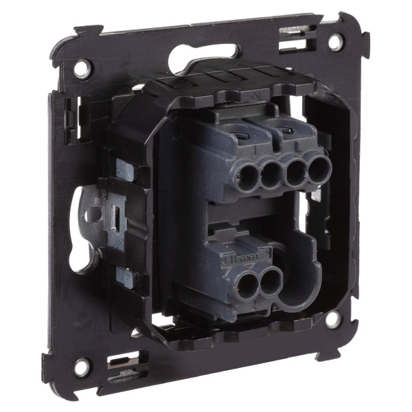 Купить DKC Переключатель одноклавишный в стену, "Avanti", "Черный матовый"