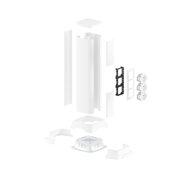 Купить DKC Алюминиевая колонна, 0.5м, цвет белый