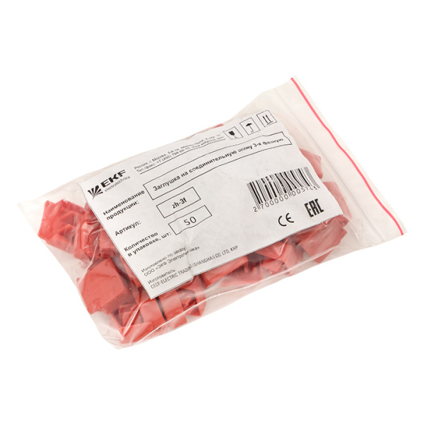 Купить EKF PROxima Заглушка на соединительную шину 3-х фазную (50шт.)