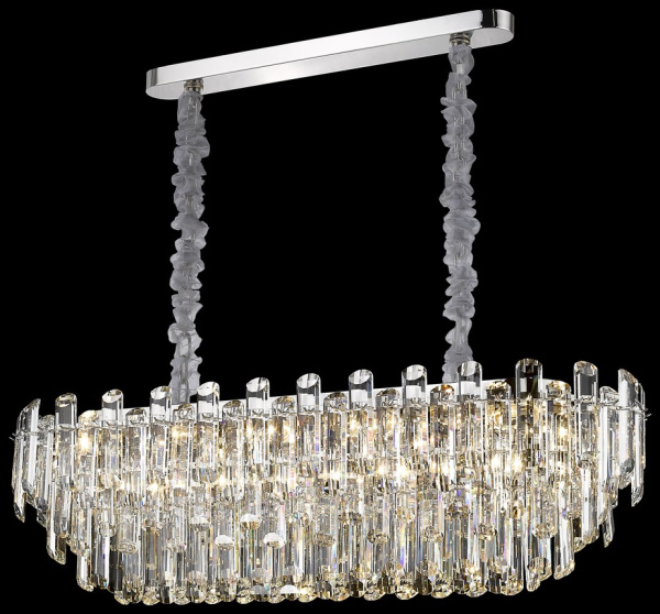 Wertmark WE107.15.103 Люстра подвесная Никель/Прозрачный E14 15*40W