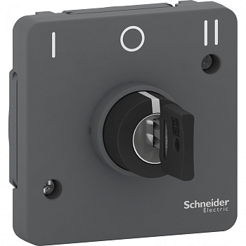 SE Mureva Styl Антрацит Переключатель с ключом на 3 положения, 3А, IP55 MUR35061