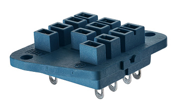 Finder Розетка для монтажа на плате для реле 62.31, 62.32, 62.33; в комплекте металлическая клипса 092.54; монтажный фланец 9233SMA