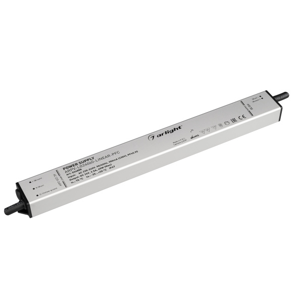 Arlight Блок питания ARPV-LG24060-LINEAR-PFC (24V, 2.5A, 60W) (IP67 Металл, 5 лет) 034888