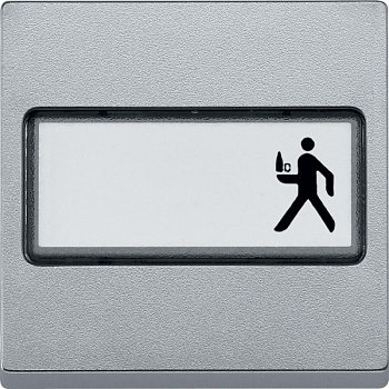 SE Merten SM Алюминий Клавиша 1-ая, с полем для надписи MTN433360