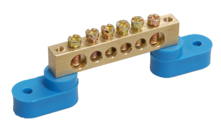 Купить IEK Шина N ноль на двух угловых изол ШНИ-6х9-6-У2-С