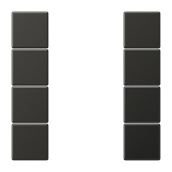JUNG Антрацит Комплект накладок 4гр AL2504TSAAN