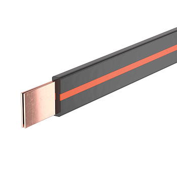 DKC Гибкая шина в ПВХ изоляции, 10x20x1мм, ном. ток 630А, длина 2 метра