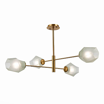 Evoluce SLE205202-04 Люстра потолочная Латунь/Белый E27 4*60W