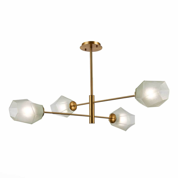 Evoluce SLE205202-04 Люстра потолочная Латунь/Белый E27 4*60W