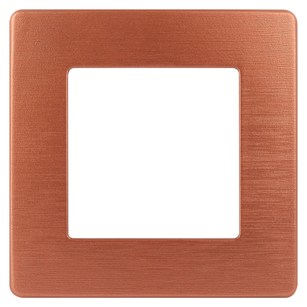 ЭРА Рамка для розеток и выключателей Серия 12 12-5101-14 на 1 пост, Сатин, медь
