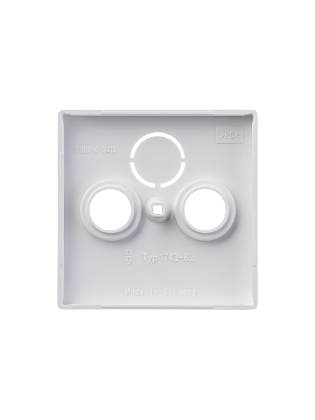 Купить ABB BJE Solo/Future Белый бархат Накладка TV/TV-SAT розетки 2CKA001724A4293
