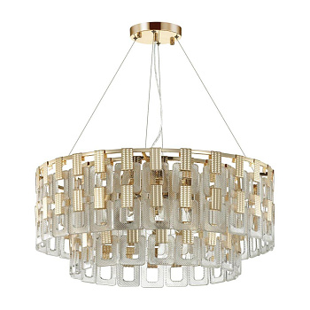 Odeon Light 4989/12 HALL ODL22 389 золотой/стекло Люстра E14 12*40W BUCKLE