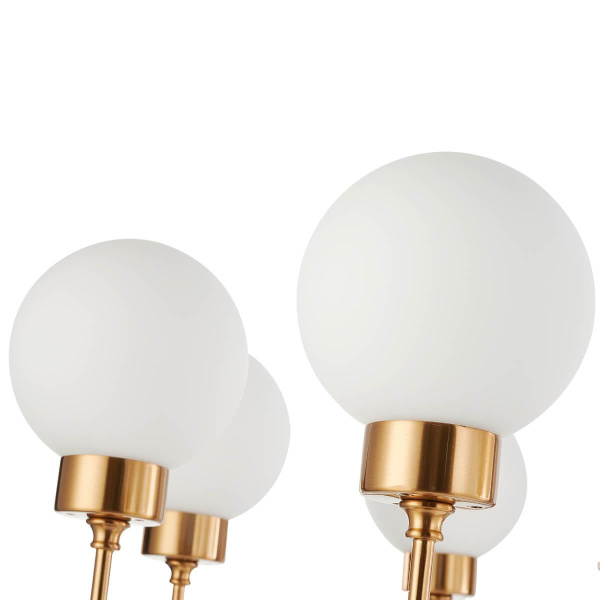 Купить Favourite 2670-6P подвесная люстра Каркас цвета античной латуни, плафоны из матового стекла