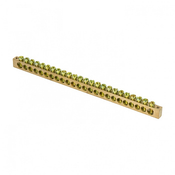 EKF PROxima Шина PEN "ноль-земля" (8х12мм) 24 отверстия латунь крепеж по краям