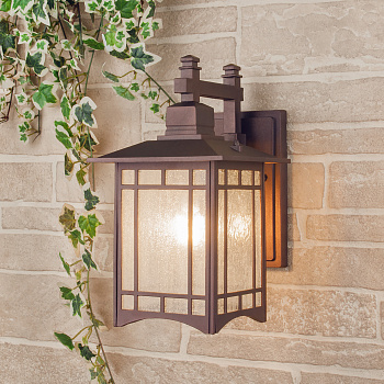 Elektrostandard Vela D кофейное золото уличный настенный светильник GL 1019D 4690389136009 a043647