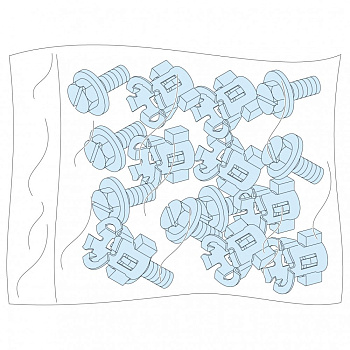 SE Prisma G Комплект 20 винтов+барашковые гайки для основной рамы 08921