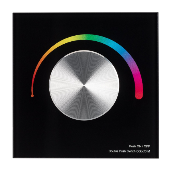 Купить Arlight Панель SMART-P5-RGB-G-IN Black (3V, Rotary, 2.4G) (IP20 Пластик, 5 лет) 033757