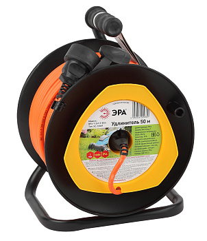 ЭРА RPx-1-2x1.5-50m Удлинитель силовой на п. катушке б/з 1 гн 50м ПВС 2x1.5