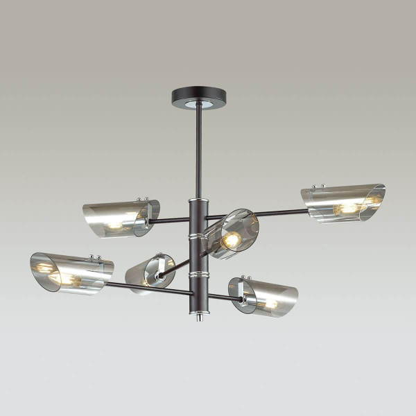 Купить Lumion 4402/6C LN19 062 хром, черный Люстра потолочная E14 6*40W 220V NOLAN