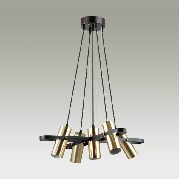 Купить Lumion 3714/5A LN18 091 золотой, чёрный Люстра GU10 220V CLAIRE