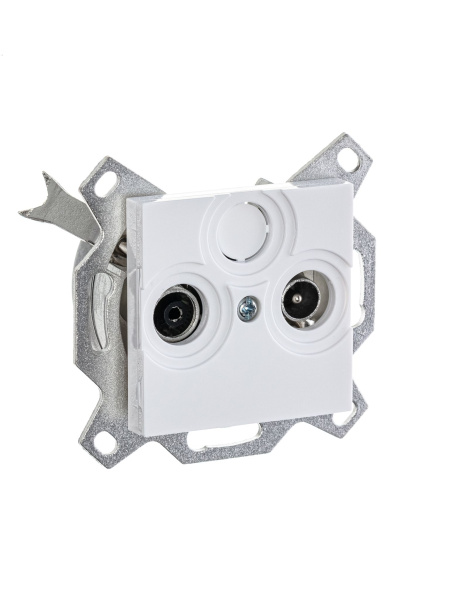 Купить ABB EPJ Levit белый / белый Розетка TV-R, проходная, 7дБ, белый 2CHH083607A6003