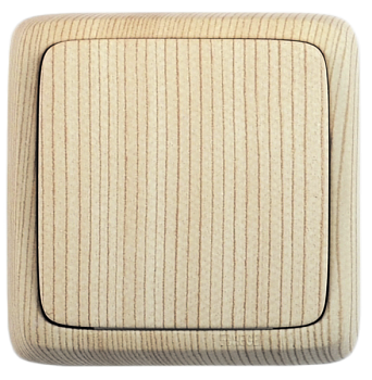 Hegel Альфа наруж Сосна ВА10-113-02 Выключатель 1-клавишный с изол. пластиной