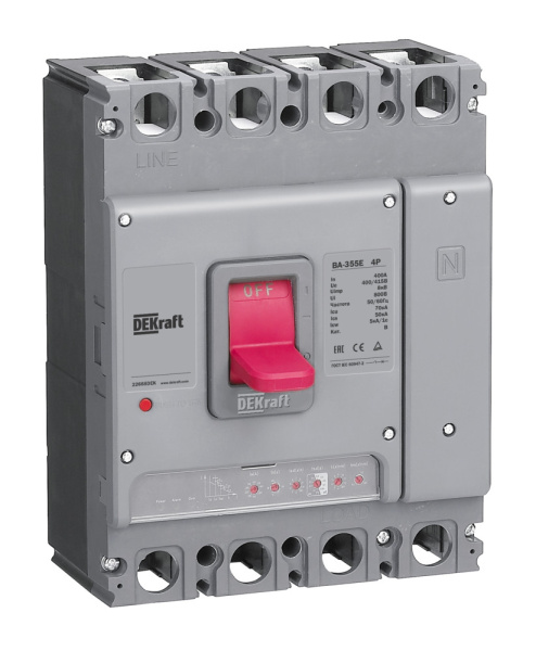 Силовой авт. выкл. с электрон. расц. 4P 630А 70кА ВА-355E