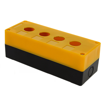 EKF PROxima Корпус КП104 пластиковый 4 кнопки желтый