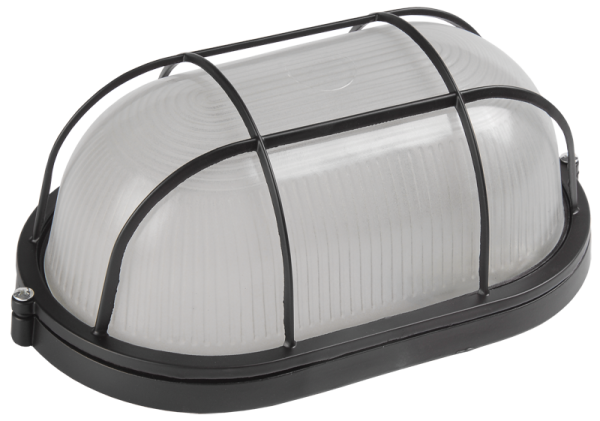 Купить IEK Светильник НПП1402 черный/овал с реш.60Вт IP54