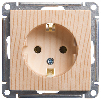 Systeme Electric Wessen 59 Сосна Розетка с/з без шторок, 16А