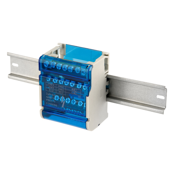 Шина на DIN-рейку в корпусе (кросс-модуль) 4х7 Rexant 11-2304-7